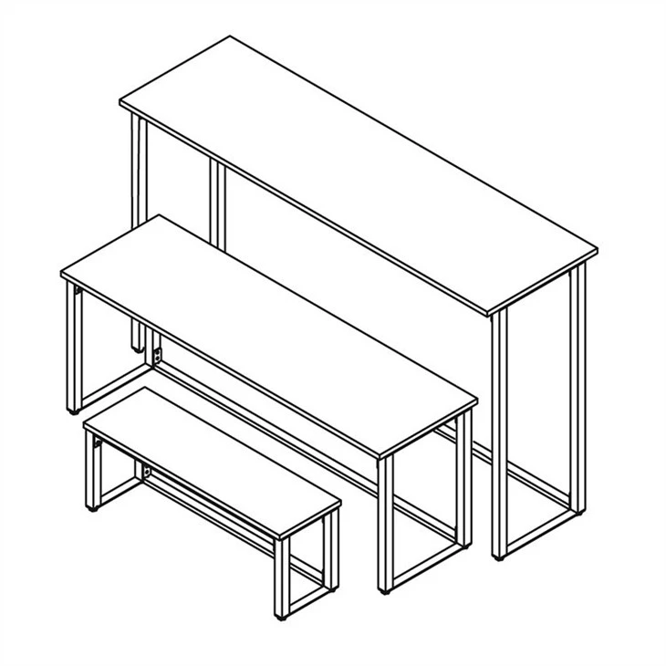 Marble Effect Nest Of Tables